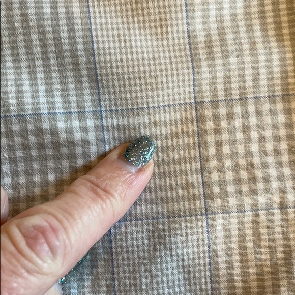 IZOD Cargo Shorts 38 Gray Blur Plaid - Picture 6 of 13